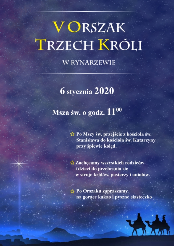 Orszak 3 króli 2020r